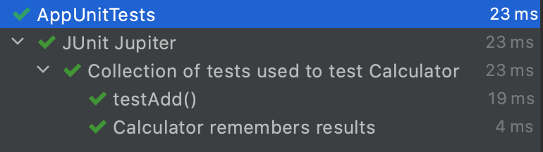 JUnit 5 AppUnitTests
