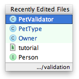 IntelliJ IDEA as eclipse user recently edited files