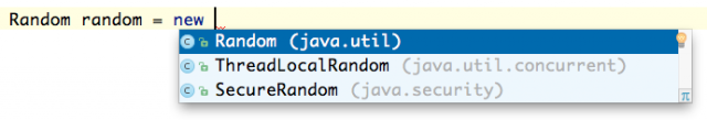 IntelliJ IDEA as eclipse user type aware completion