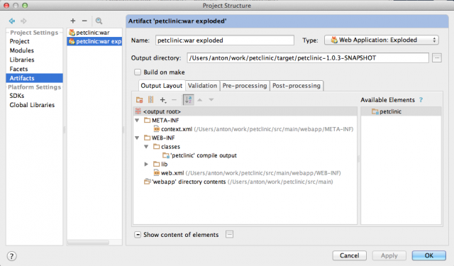 IntelliJ IDEA as eclipse user artifacts